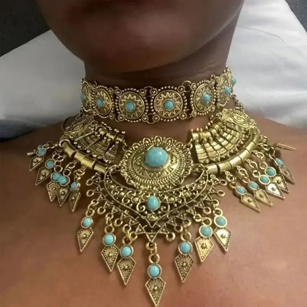 Boho Statement Necklace Q299